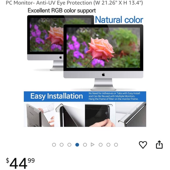PC Anti-Blue Light Screen Protector - Picture 3 of 5